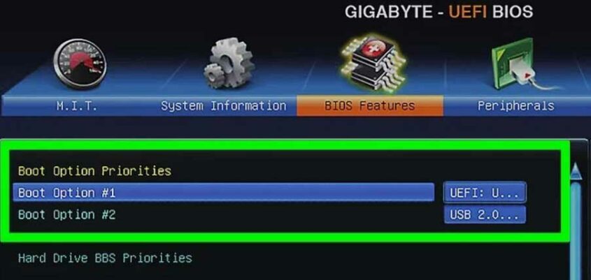 This shows two boot options, and you can select USB Drive wherever the operating system is installed 